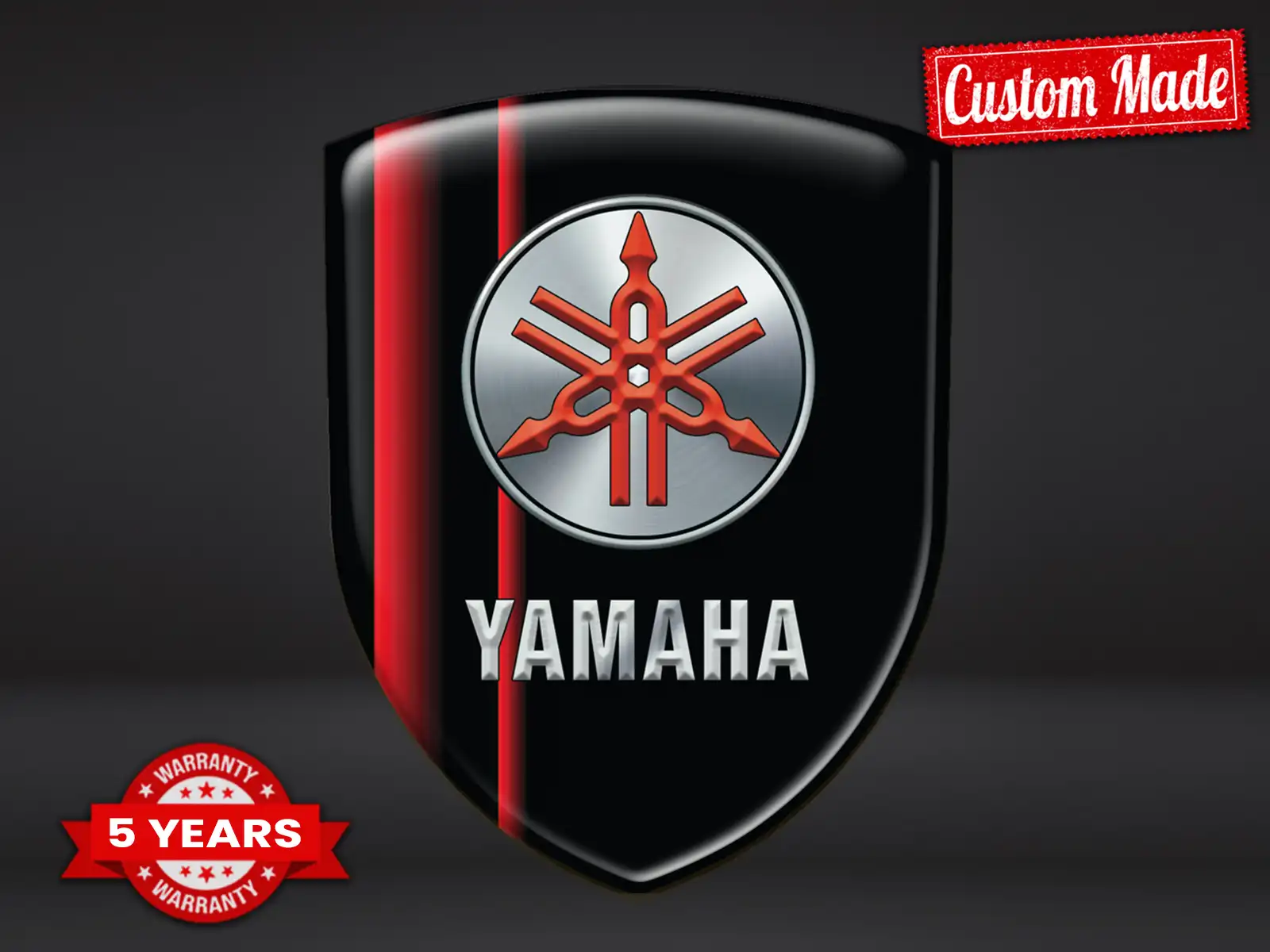 Yamaha Heckscheibenaufkleber Premium Anpassbar Maximal